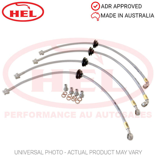 HEL Performance Braided Brake Lines - Hyundai Coupe 1.6 97-00 (Rear Drums)