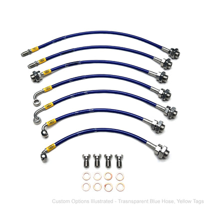 HEL Braided Brake Line Kit - Toyota Landcruiser 80 Series 92-98 (w/ABS, 2" Lift) - HEL Auto