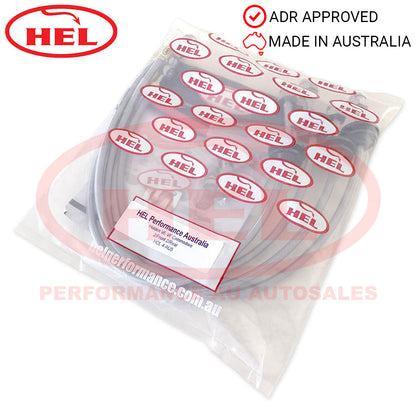 HEL Braided BRAKE Lines HOLDEN Commodore VF & VE S2 Brembo 6-pot Fr & 4-pot Rr