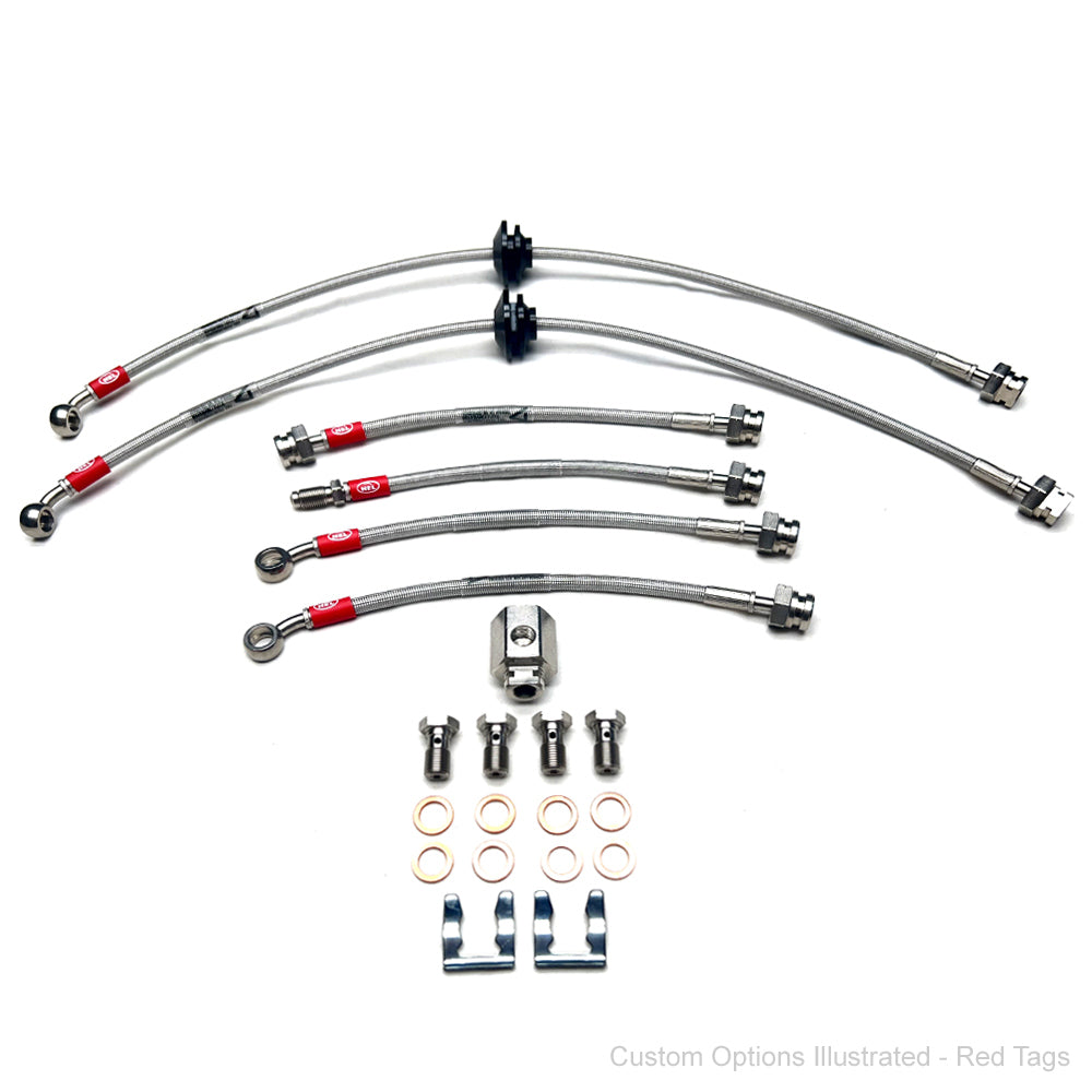 HEL Braided Brake Line Kit - Holden Commodore VT/VU/VX/VY/VZ (IRS, NON Traction Control)