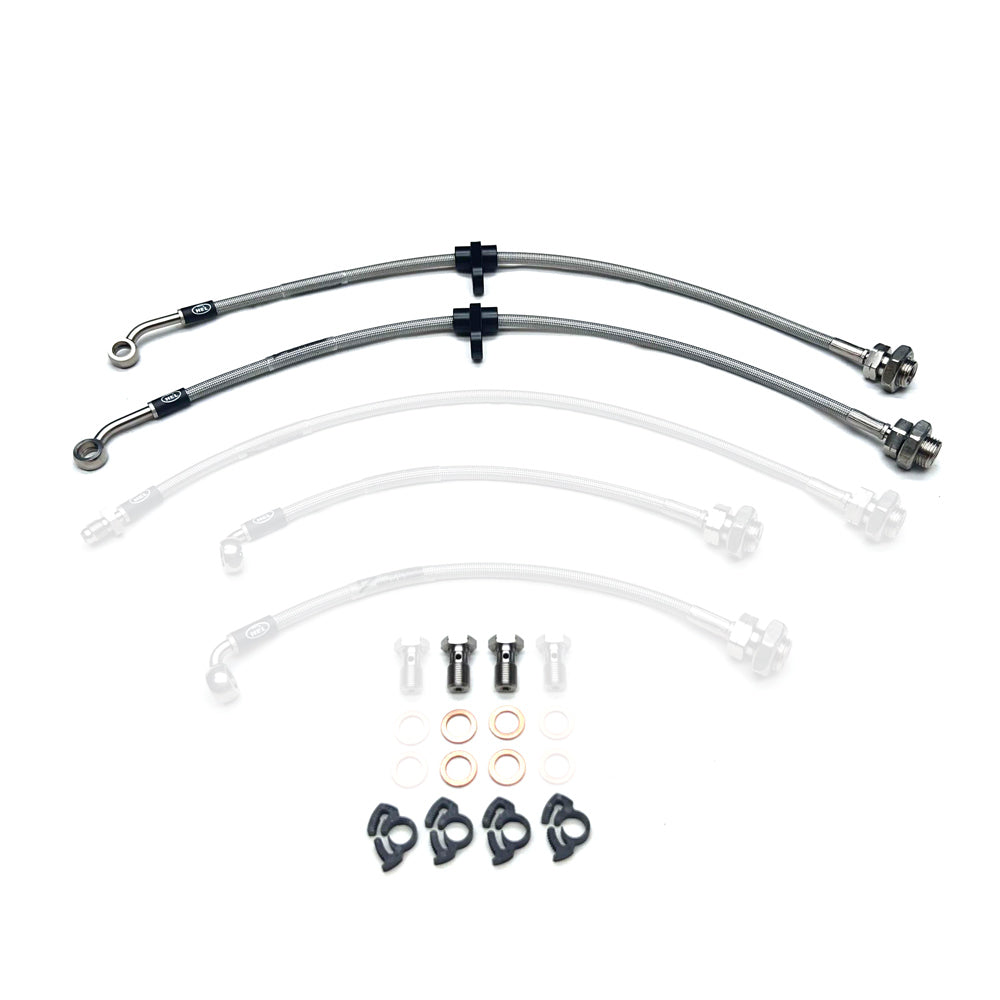 HEL Braided Brake Lines (PARTIAL KIT - FRONTS ONLY) - Toyota Landcruiser 100 Series NON VSC (UZJ100 V8)