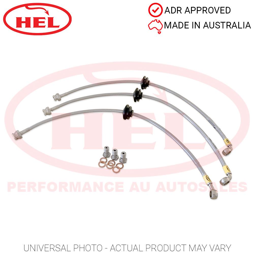 HEL Performance Braided Brake Line Kit - Toyota Hilux KUN26 4x4 (Non-TRC, 2" Lift) - HEL Performance AU Autosales
