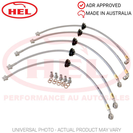 HEL Performance Braided Brake Line Kit - Holden Commodore VK/VL (Non-IRS, Rear Disc, VT Fr Caliper)